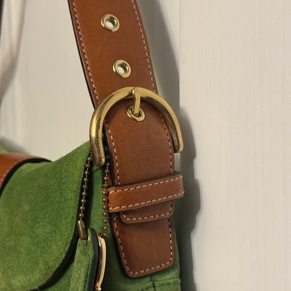 Coach Green Suede Mini SoHo - Picture 4 of 9